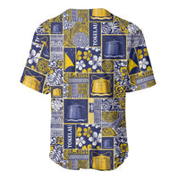 Tokelau Manuia te Kilihimahi Baseball Jersey Pacific Patchwork Xmas Vibes LT9 - Polynesian Pride