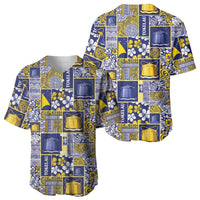 Tokelau Manuia te Kilihimahi Baseball Jersey Pacific Patchwork Xmas Vibes LT9 - Polynesian Pride