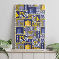 Tokelau Manuia te Kilihimahi Canvas Wall Art Pacific Patchwork Xmas Vibes LT9 - Polynesian Pride