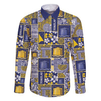 Tokelau Manuia te Kilihimahi Family Matching Off Shoulder Short Dress and Hawaiian Shirt Pacific Patchwork Xmas Vibes - Polynesian Pride