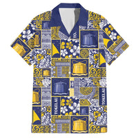 Tokelau Manuia te Kilihimahi Hawaiian Shirt Pacific Patchwork Xmas Vibes LT9 Blue - Polynesian Pride