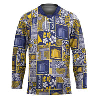 Tokelau Manuia te Kilihimahi Hockey Jersey Pacific Patchwork Xmas Vibes - Polynesian Pride