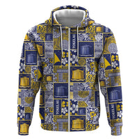 Tokelau Manuia te Kilihimahi Hoodie Pacific Patchwork Xmas Vibes - Polynesian Pride