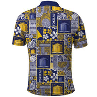 Tokelau Manuia te Kilihimahi Polo Shirt Pacific Patchwork Xmas Vibes - Polynesian Pride