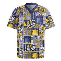 Tokelau Manuia te Kilihimahi Rugby Jersey Pacific Patchwork Xmas Vibes LT9 Blue - Polynesian Pride