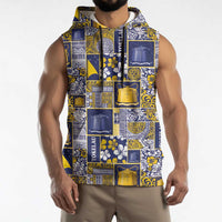 Tokelau Manuia te Kilihimahi Sleeveless Hoodie Pacific Patchwork Xmas Vibes LT9 - Polynesian Pride