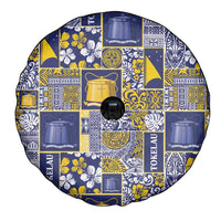 Tokelau Manuia te Kilihimahi Spare Tire Cover Pacific Patchwork Xmas Vibes - Polynesian Pride