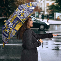 Tokelau Manuia te Kilihimahi Umbrella Pacific Patchwork Xmas Vibes LT9 - Polynesian Pride