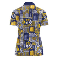 Tokelau Manuia te Kilihimahi Women Polo Shirt Pacific Patchwork Xmas Vibes - Polynesian Pride