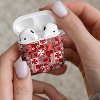 Wallis Et Futuna Kilisimasi Fiefia AirPods Case Pacific Patchwork Xmas Vibes - Polynesian Pride