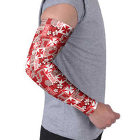 Wallis Et Futuna Kilisimasi Fiefia Arm Sleeves Pacific Patchwork Xmas Vibes LT9 - Polynesian Pride