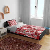 Wallis Et Futuna Kilisimasi Fiefia Bedding Set Pacific Patchwork Xmas Vibes - Polynesian Pride