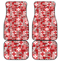 Wallis Et Futuna Kilisimasi Fiefia Car Mats Pacific Patchwork Xmas Vibes LT9 - Polynesian Pride