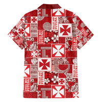 Wallis Et Futuna Kilisimasi Fiefia Family Matching Short Sleeve Bodycon Dress and Hawaiian Shirt Pacific Patchwork Xmas Vibes - Polynesian Pride