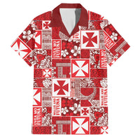 Wallis Et Futuna Kilisimasi Fiefia Family Matching Tank Maxi Dress and Hawaiian Shirt Pacific Patchwork Xmas Vibes - Polynesian Pride