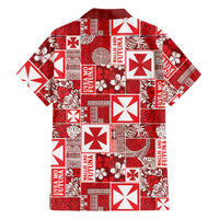 Wallis Et Futuna Kilisimasi Fiefia Family Matching Tank Maxi Dress and Hawaiian Shirt Pacific Patchwork Xmas Vibes - Polynesian Pride
