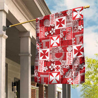 Wallis Et Futuna Kilisimasi Fiefia Garden Flag Pacific Patchwork Xmas Vibes - Polynesian Pride