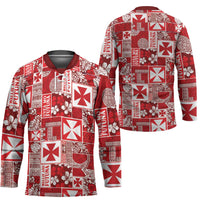Wallis Et Futuna Kilisimasi Fiefia Hockey Jersey Pacific Patchwork Xmas Vibes LT9 - Polynesian Pride