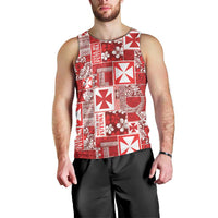 Wallis Et Futuna Kilisimasi Fiefia Men Tank Top Pacific Patchwork Xmas Vibes LT9 - Polynesian Pride