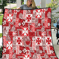 Wallis Et Futuna Kilisimasi Fiefia Quilt Pacific Patchwork Xmas Vibes - Polynesian Pride