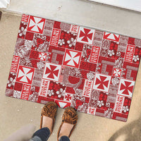 Wallis Et Futuna Kilisimasi Fiefia Rubber Doormat Pacific Patchwork Xmas Vibes LT9 - Polynesian Pride