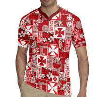 Wallis Et Futuna Kilisimasi Fiefia Rugby Jersey Pacific Patchwork Xmas Vibes LT9 - Polynesian Pride
