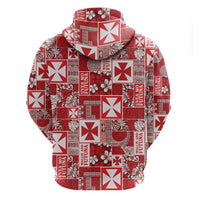 Wallis Et Futuna Kilisimasi Fiefia Zip Hoodie Pacific Patchwork Xmas Vibes LT9 - Polynesian Pride