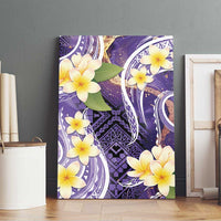 Polynesian Tribal Tattoo Canvas Wall Art Plumeria Purple Marble Pattern LT9 - Polynesian Pride