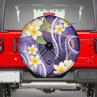 Polynesian Tribal Tattoo Spare Tire Cover Plumeria Purple Marble Pattern LT9 - Polynesian Pride