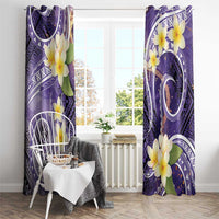 Polynesian Tribal Tattoo Window Curtain Plumeria Purple Marble Pattern LT9 - Polynesian Pride