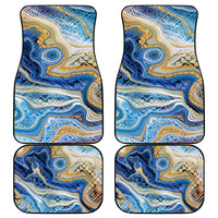 Polynesian Tribal Tattoo Car Mats Swirling Ocean Marble Pattern LT9 - Polynesian Pride