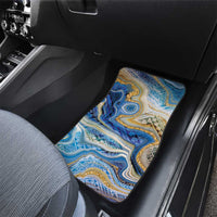 Polynesian Tribal Tattoo Car Mats Swirling Ocean Marble Pattern LT9 - Polynesian Pride