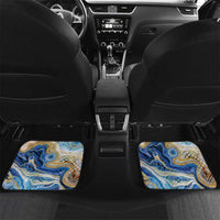 Polynesian Tribal Tattoo Car Mats Swirling Ocean Marble Pattern LT9 Set 2pcs - Back Ocean - Polynesian Pride