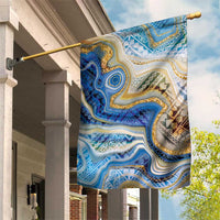 Polynesian Tribal Tattoo Garden Flag Swirling Ocean Marble Pattern LT9 House Flag Ocean - Polynesian Pride