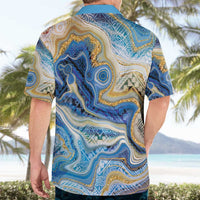 Polynesian Tribal Tattoo Hawaiian Shirt Swirling Ocean Marble Pattern LT9 - Polynesian Pride