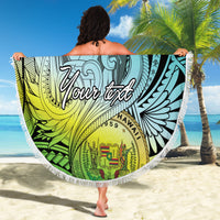 Personalised Aloha King Kamehameha Spirits Beach Blanket Art Special LT9 - Polynesian Pride