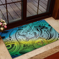 Personalised Aloha King Kamehameha Spirits Rubber Doormat Art Special LT9 - Polynesian Pride