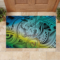 Personalised Aloha King Kamehameha Spirits Rubber Doormat Art Special LT9 - Polynesian Pride