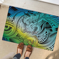 Personalised Aloha King Kamehameha Spirits Rubber Doormat Art Special LT9 - Polynesian Pride