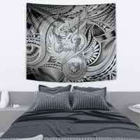 Personalised Aloha King Kamehameha Spirits Tapestry Grey Special LT9 - Polynesian Pride