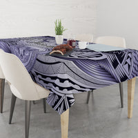 Personalised Aloha King Kamehameha Spirits Tablecloth Violet Special LT9 - Polynesian Pride