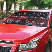 Fiji Masi Bula Tagimoucia Flowers Auto Sun Shade - Polynesian Pride