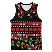 Fiji Masi Bula Tagimoucia Flowers Basketball Jersey - Polynesian Pride