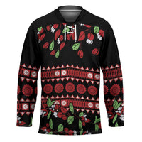 Fiji Masi Bula Tagimoucia Flowers Hockey Jersey LT9 Unisex Red - Polynesian Pride