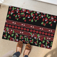 Fiji Masi Bula Tagimoucia Flowers Rubber Doormat