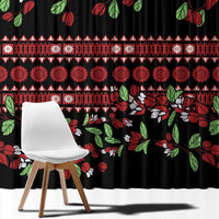 Fiji Masi Bula Tagimoucia Flowers Window Curtain