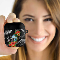 Hafa Adai Guam AirPods Case Guahan Seal Chamorro Stones Tribal LT9 Black - Polynesian Pride