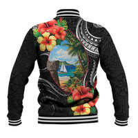 Hafa Adai Guam Baseball Jacket Guahan Seal Chamorro Stones Tribal