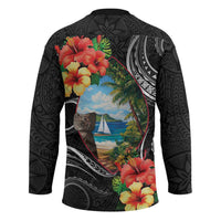 Hafa Adai Guam Hockey Jersey Guahan Seal Chamorro Stones Tribal LT9 - Polynesian Pride