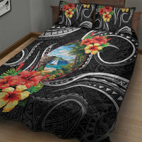 Hafa Adai Guam Quilt Bed Set Guahan Seal Chamorro Stones Tribal